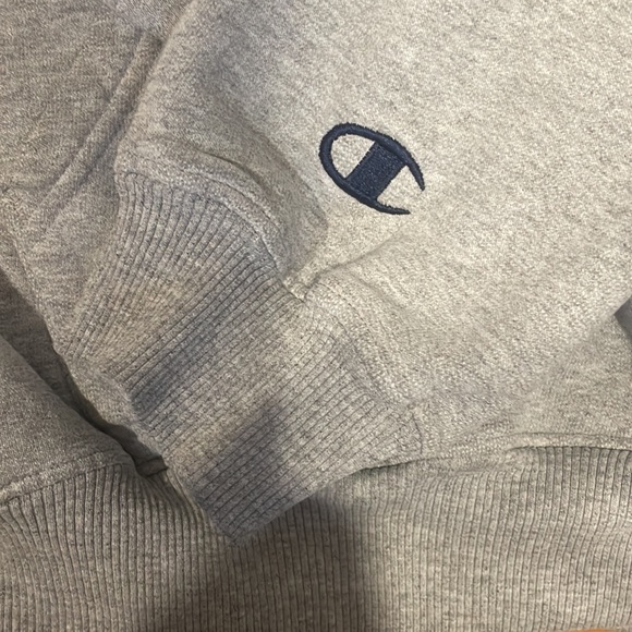 Champion Vintage Heavyweight Fleece-lined Grey Hoodie - Picture 5 of 6